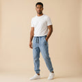 Men's Drawstring Jogger Fit Jeans-Azzella London