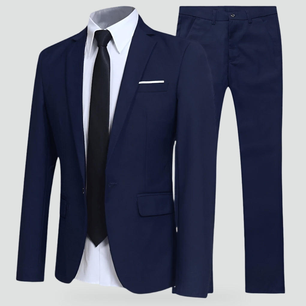 Men's Elegant Modern Suit-Azzella London