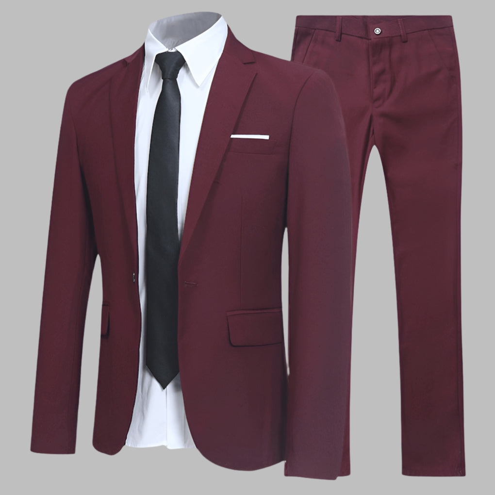 Men's Elegant Modern Suit-Azzella London