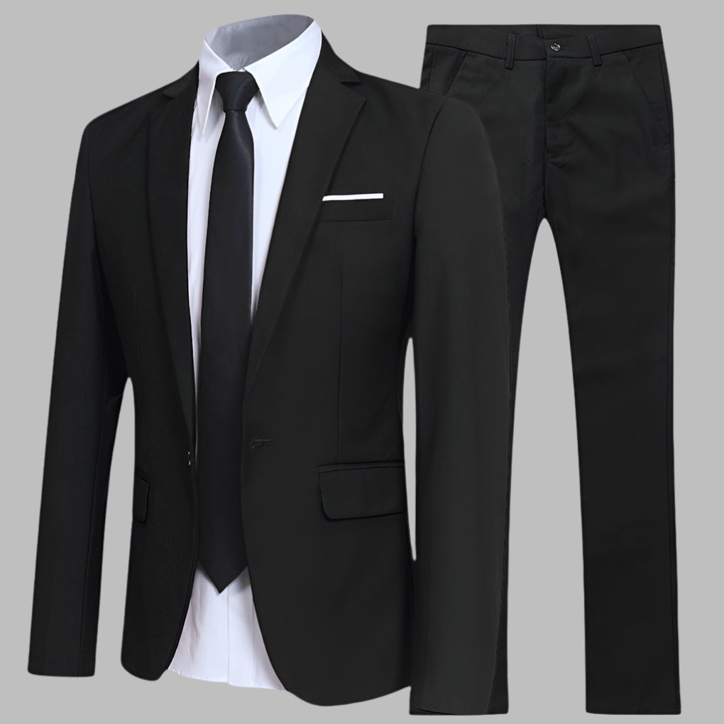 Men's Elegant Modern Suit-Azzella London