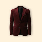 Men's Evening Velvet Blazer-Blazer-Azzella London