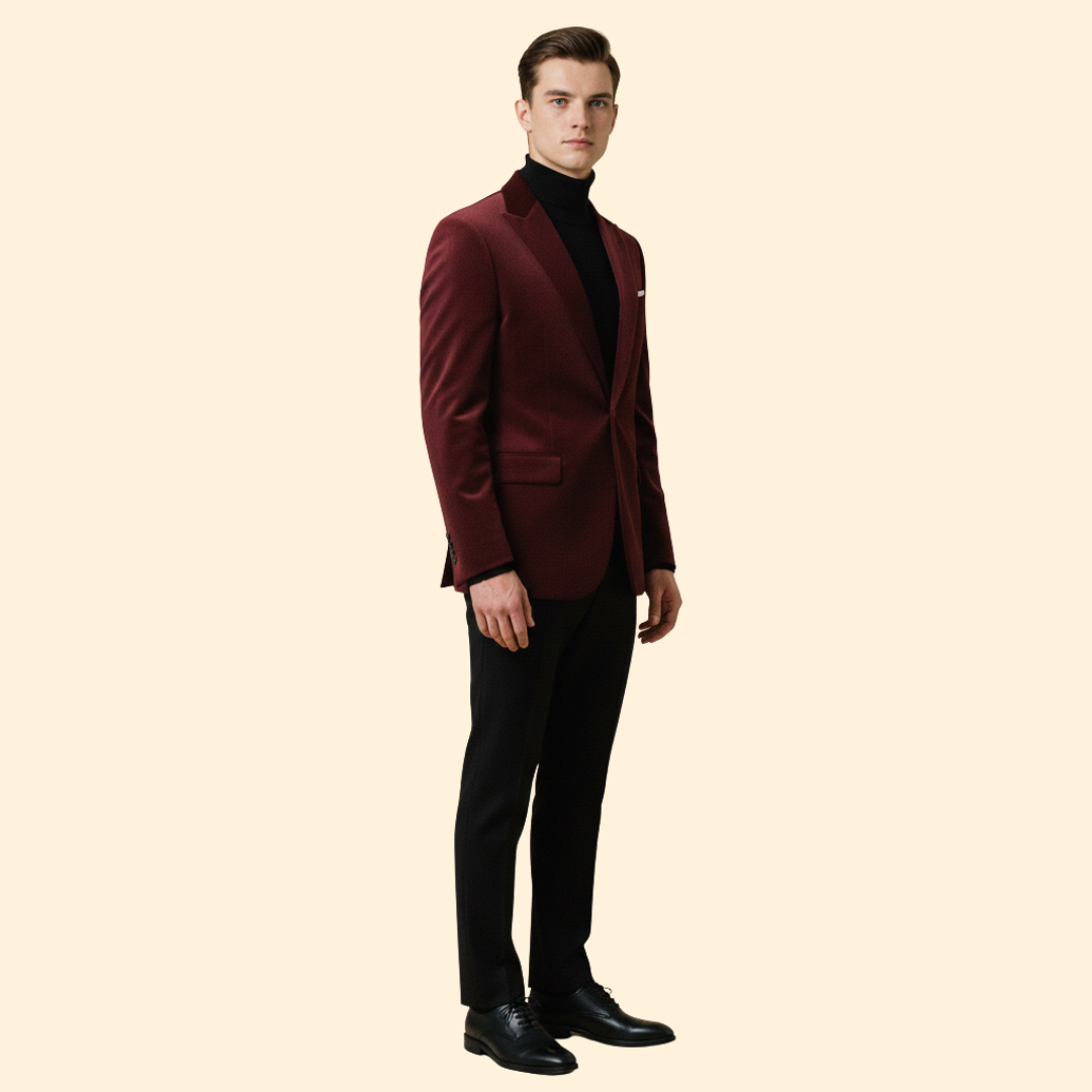 Men's Evening Velvet Blazer-Blazer-Azzella London