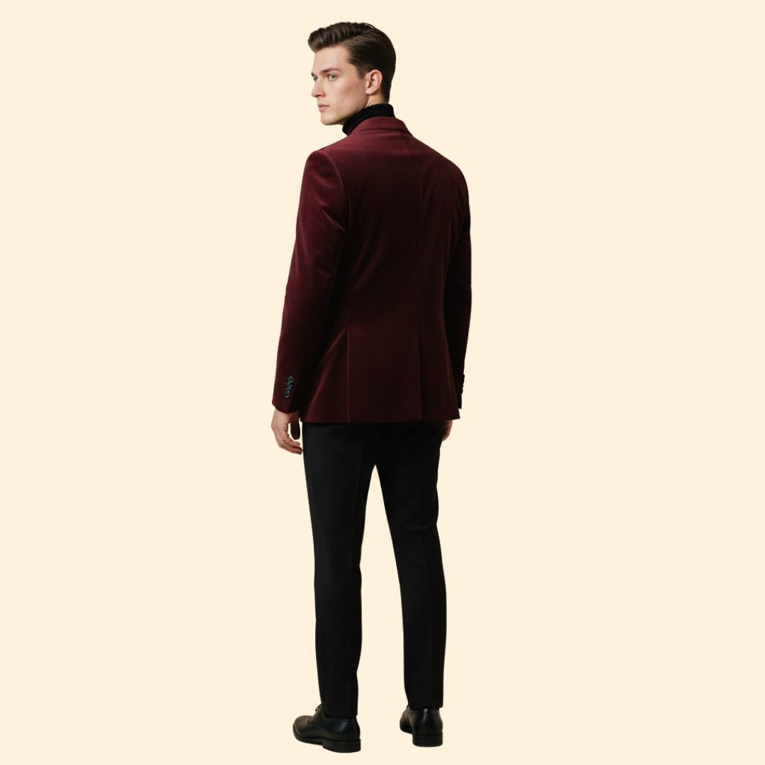 Men's Evening Velvet Blazer-Blazer-Azzella London
