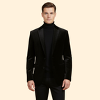Men's Evening Velvet Blazer-Blazer-Azzella London