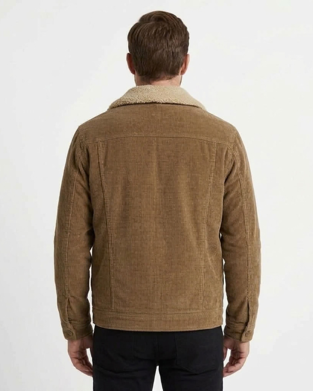 Men's Fine Ribbed Padded Jacket-Azzella London
