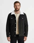 Men's Fine Ribbed Padded Jacket-Azzella London