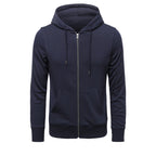 Men's Fleece Lined Zip Hoodie-Hoodie-Azzella London