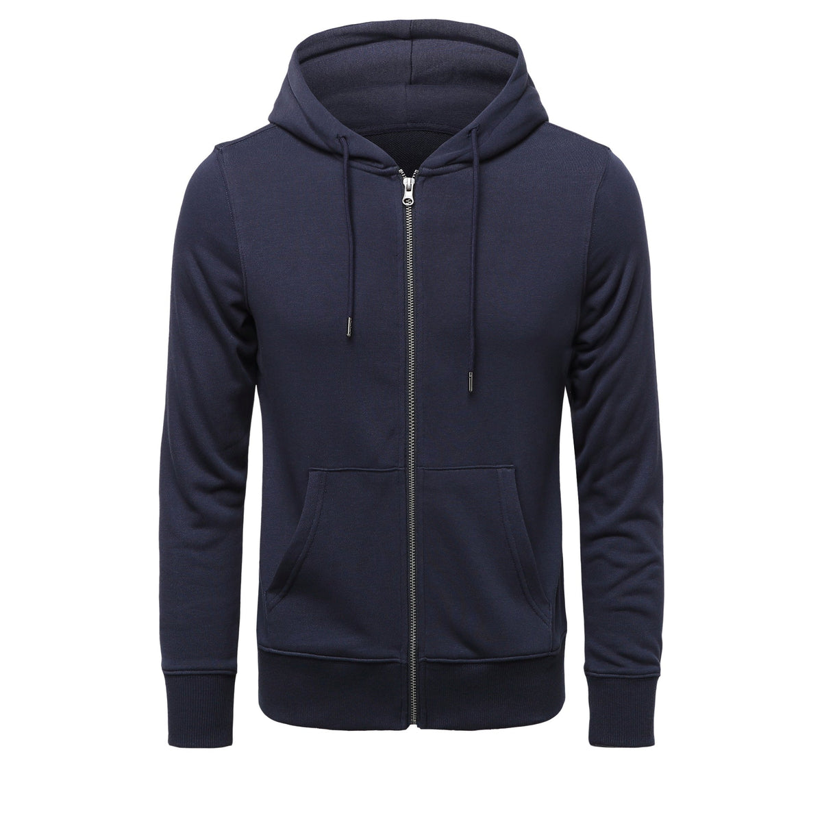 Men's Fleece Lined Zip Hoodie-Hoodie-Azzella London