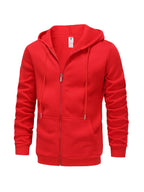Men's Fleece Lined Zip Hoodie-Hoodie-Azzella London