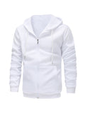 Men's Fleece Lined Zip Hoodie-Hoodie-Azzella London