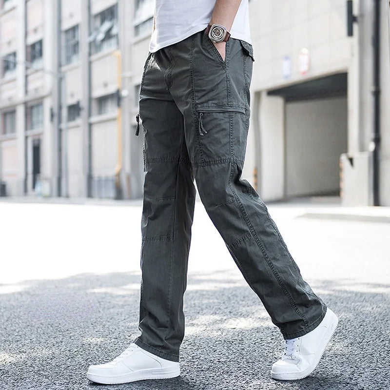Men's Four Way Cargo Pants-Azzella London