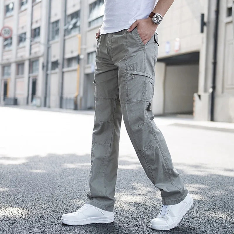 Men's Four Way Cargo Pants-Azzella London
