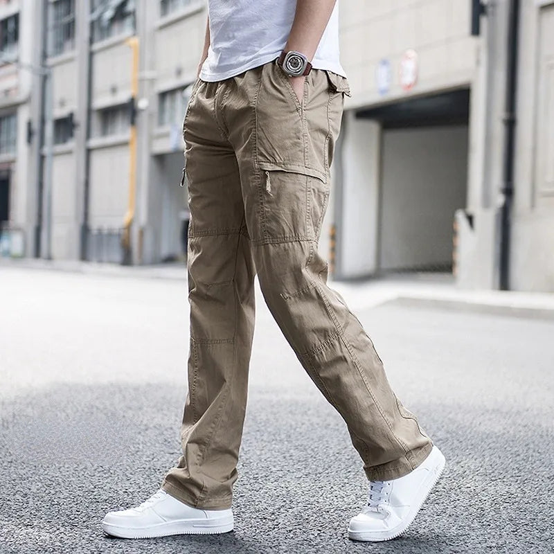 Men's Four Way Cargo Pants-Azzella London