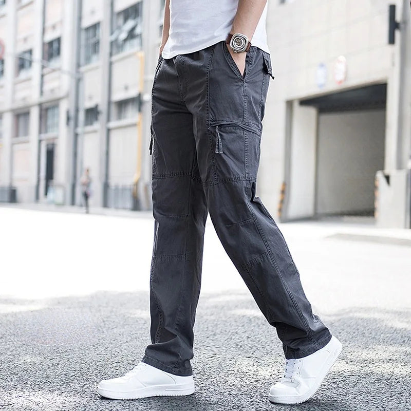 Men's Four Way Cargo Pants-Azzella London