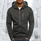 Men's Full Zip Hoodie Jacquard-Azzella London