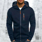 Men's Full Zip Hoodie Jacquard-Azzella London