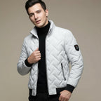 Men's Geometric Lightweight Puffer Jacket-Azzella London