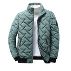 Men's Geometric Lightweight Puffer Jacket-Azzella London