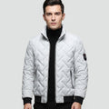 Men's Geometric Lightweight Puffer Jacket-Azzella London