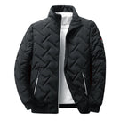 Men's Geometric Lightweight Puffer Jacket-Azzella London