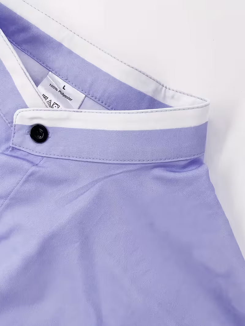 Men's Grandad Collar Shirt-Shirt-Azzella London