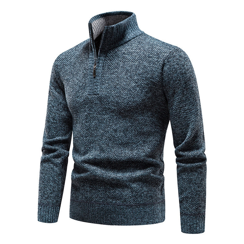 Men's Half Zip Sweater Knit-Azzella London