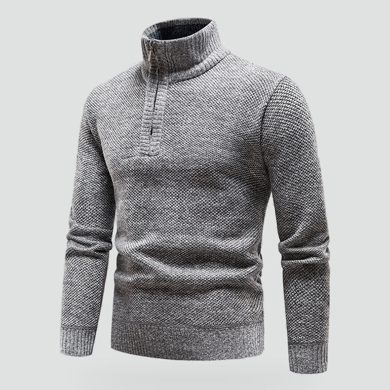 Men's Half Zip Sweater Knit-Azzella London