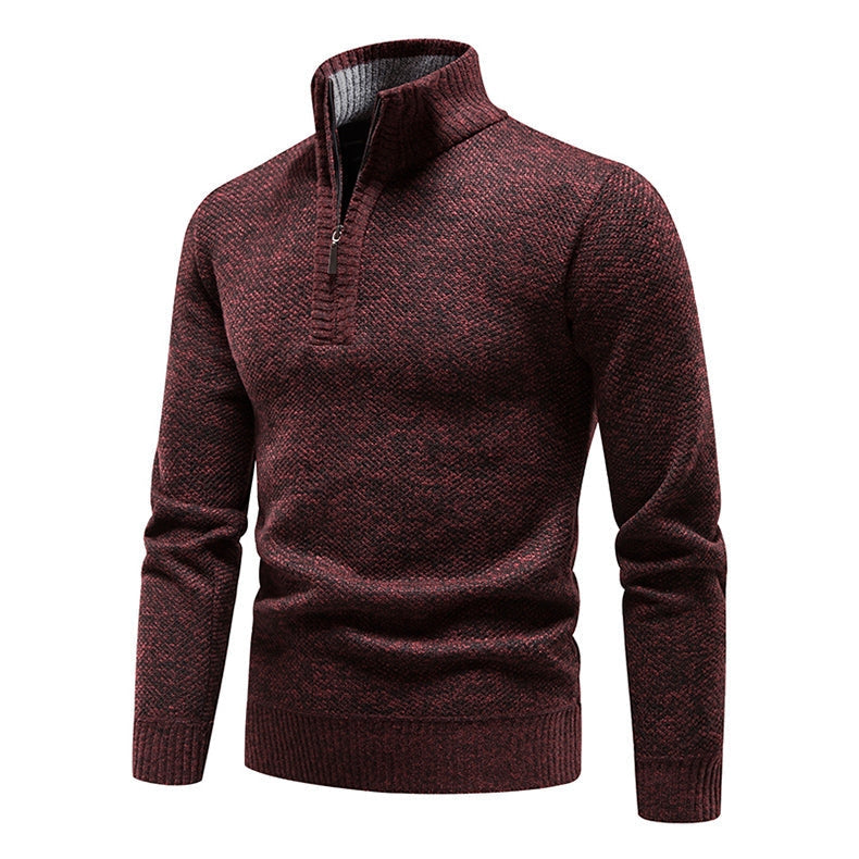 Men's Half Zip Sweater Knit-Azzella London