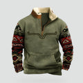 Men's Half Zip Sweater Woven-Azzella London