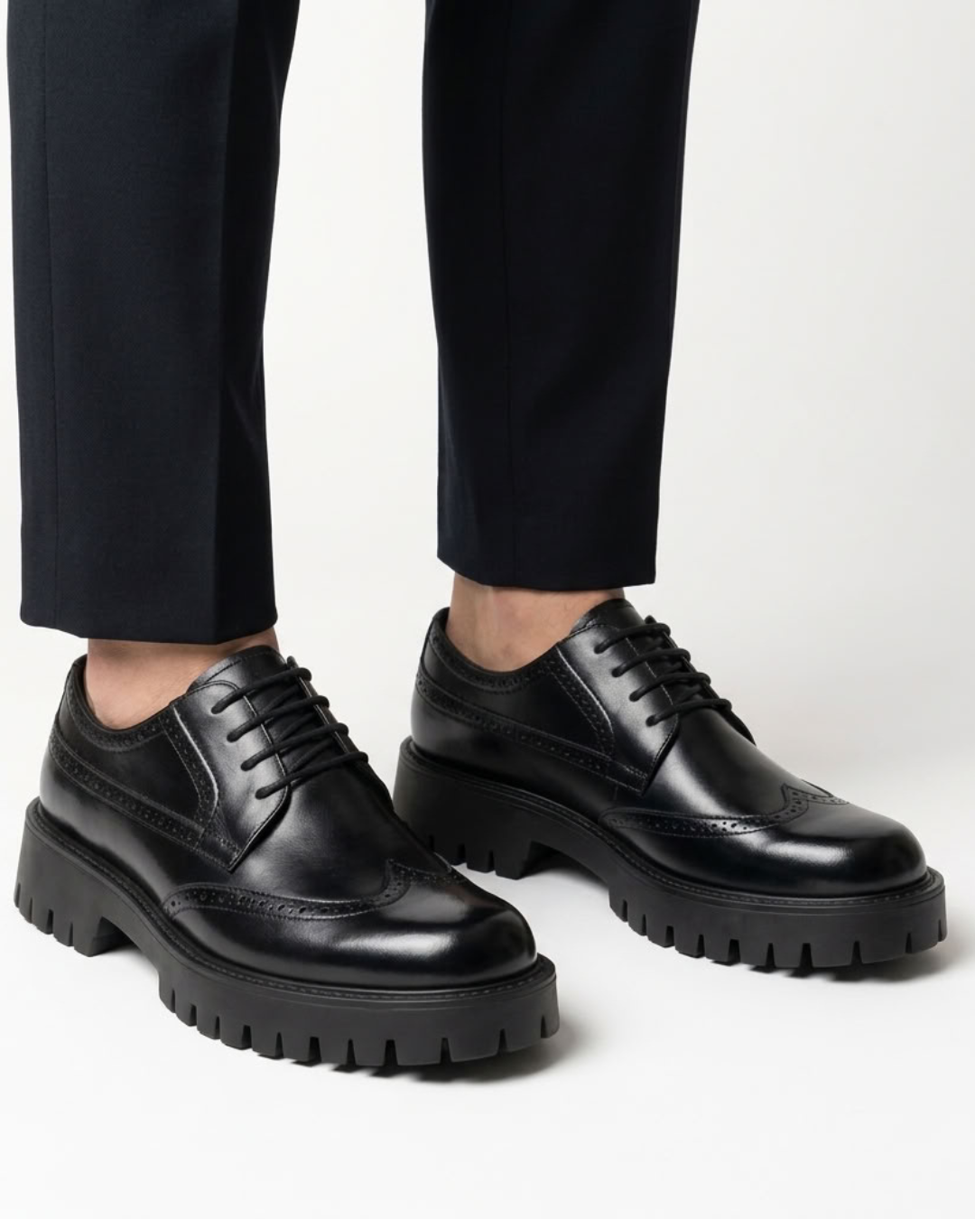 Men's Height Increasing Oxford Dress Shoes-Azzella London