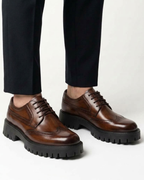 Men's Height Increasing Oxford Dress Shoes-Azzella London