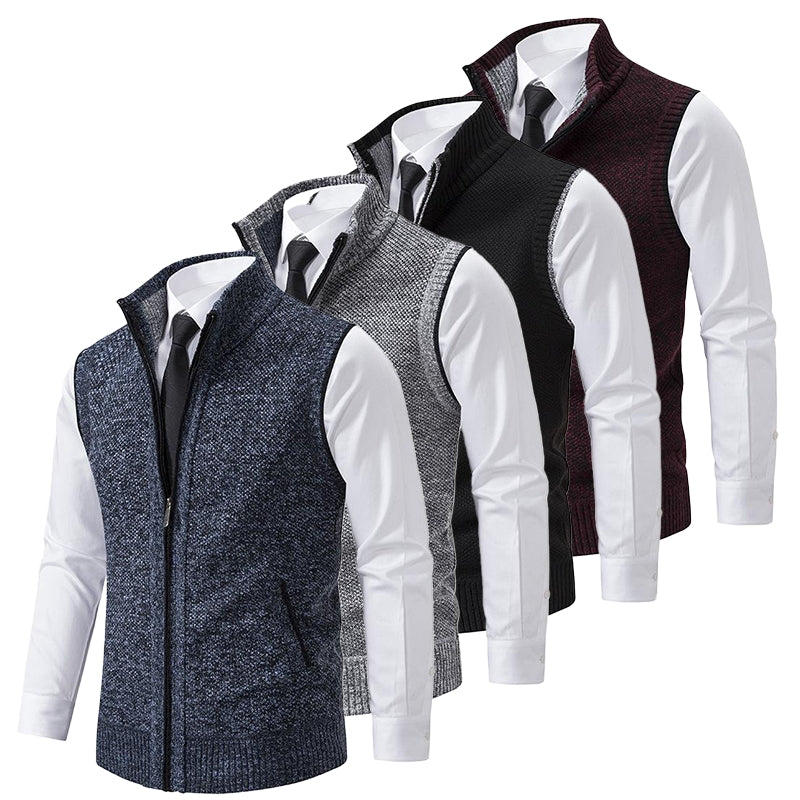 Men's High Collar Vest-Azzella London