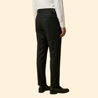Men's High Waisted Tailored Trousers-Trousers-Azzella London