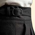 Men's High Waisted Tailored Trousers-Trousers-Azzella London