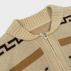 Men's Jacquard Pattern Cardigan-Azzella London