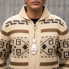 Men's Jacquard Pattern Cardigan-Azzella London
