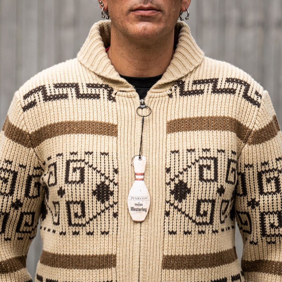 Men's Jacquard Pattern Cardigan-Azzella London