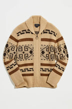 Men's Jacquard Pattern Cardigan-Azzella London