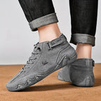 Men's Lace Up High Top Sneakers-Azzella London