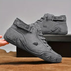 Men's Lace Up High Top Sneakers-Azzella London