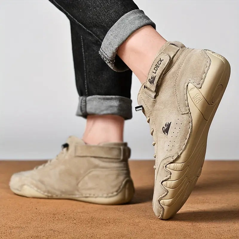 Men's Lace Up High Top Sneakers-Azzella London