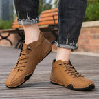 Men's Lace Up High Top Sneakers-Azzella London