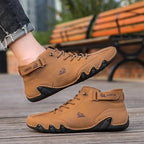 Men's Lace Up High Top Sneakers-Azzella London