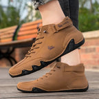 Men's Lace Up High Top Sneakers-Azzella London