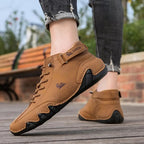Men's Lace Up High Top Sneakers-Azzella London