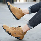 Men's Lace Up High Top Sneakers-Azzella London