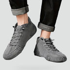 Men's Lace Up High Top Sneakers-Azzella London