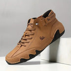 Men's Lace Up High Top Sneakers-Azzella London