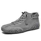 Men's Lace Up High Top Sneakers-Azzella London