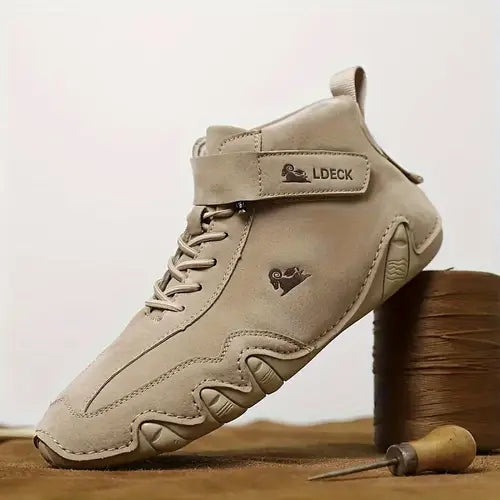 Men's Lace Up High Top Sneakers-Azzella London
